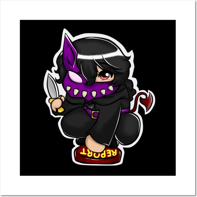 Corpse Husband Chibi Cute Shinobi Devil Wall Art by arteewiss